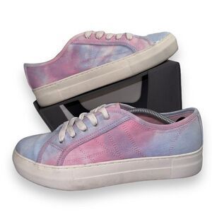 Madden Girl Marisa Tie Dye Lace-up Casual Sneakers Multicolor Women's 8M‎
